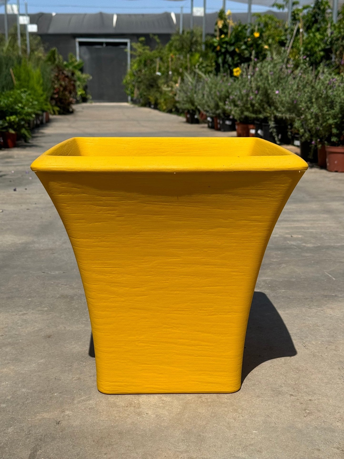 כד מרובע בגימור יוקרתי, 35 - 35, במגוון צבעים - רוטין (ירוק במרפסת לשעבר)