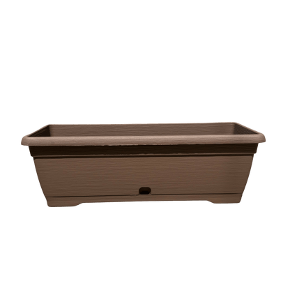 אדנית מעוצבת דמוי עץ רוחב 50 - רוטין (ירוק במרפסת לשעבר)