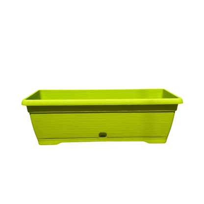 אדנית מעוצבת דמוי עץ רוחב 50 - רוטין (ירוק במרפסת לשעבר)