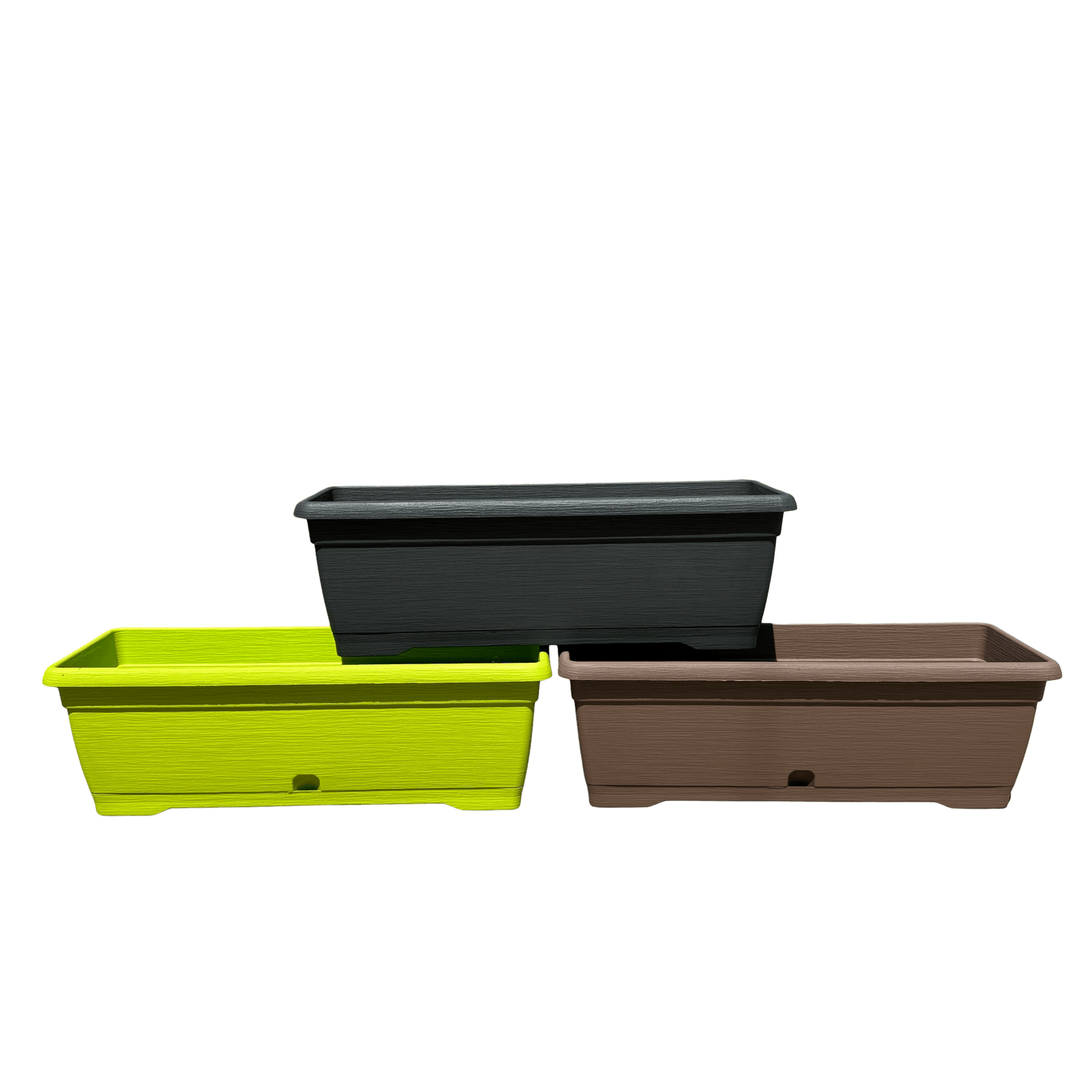 אדנית מעוצבת דמוי עץ רוחב 50 - רוטין (ירוק במרפסת לשעבר)