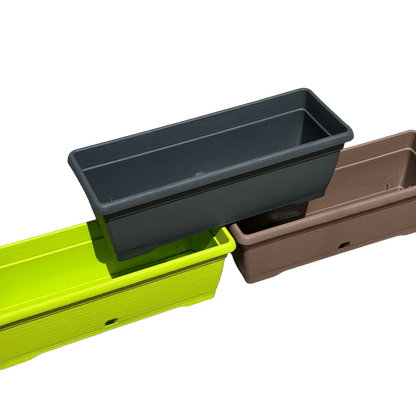 אדנית מעוצבת דמוי עץ רוחב 50 - רוטין (ירוק במרפסת לשעבר)