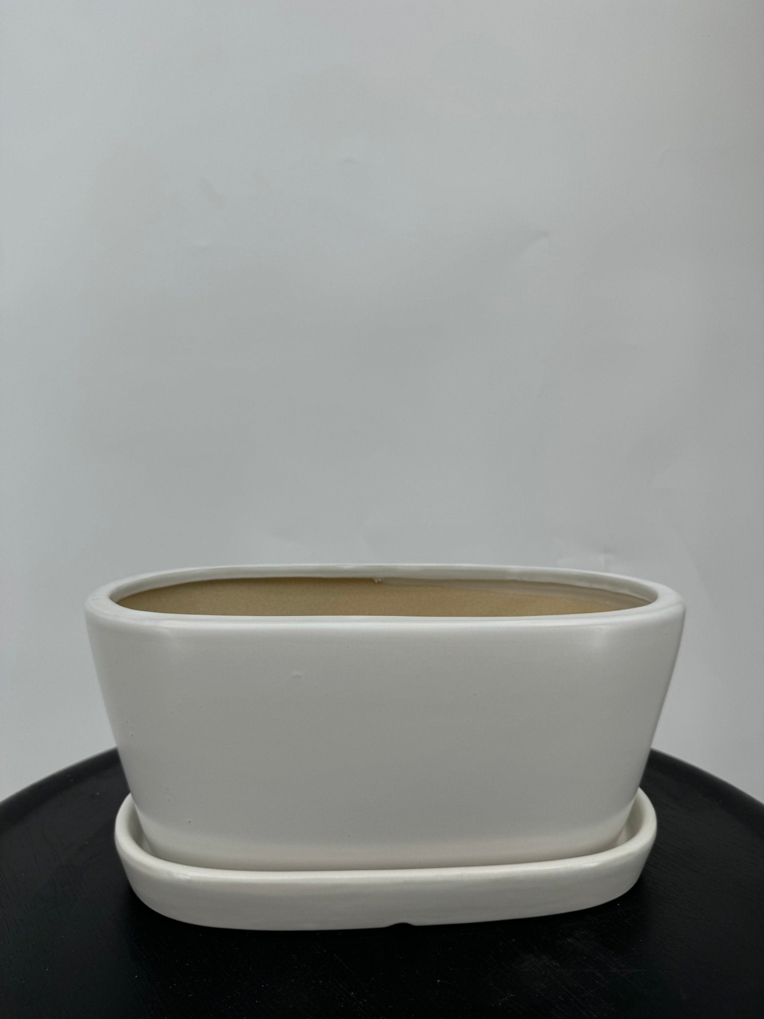 כד אליפסה לבן אורך 25 רוחב 13 - רוטין (ירוק במרפסת לשעבר)