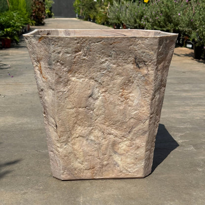 כד דמוי אבן יוקרתי במגוון גוונים 37x37 - רוטין (ירוק במרפסת לשעבר)