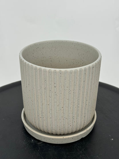 כד פסים אפור 13 ס״מ - רוטין (ירוק במרפסת לשעבר)