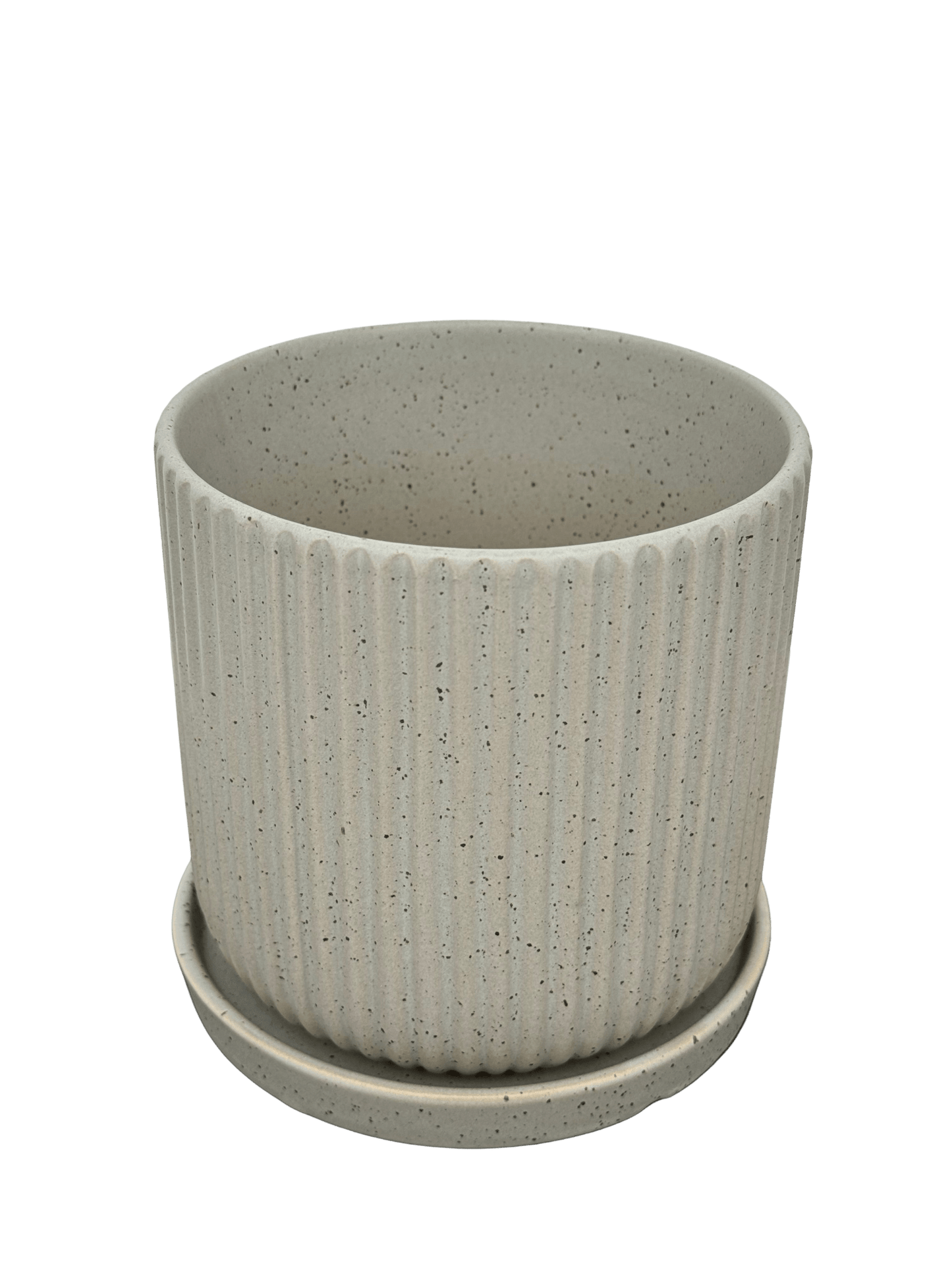 כד פסים אפור 13 ס״מ - רוטין (ירוק במרפסת לשעבר)