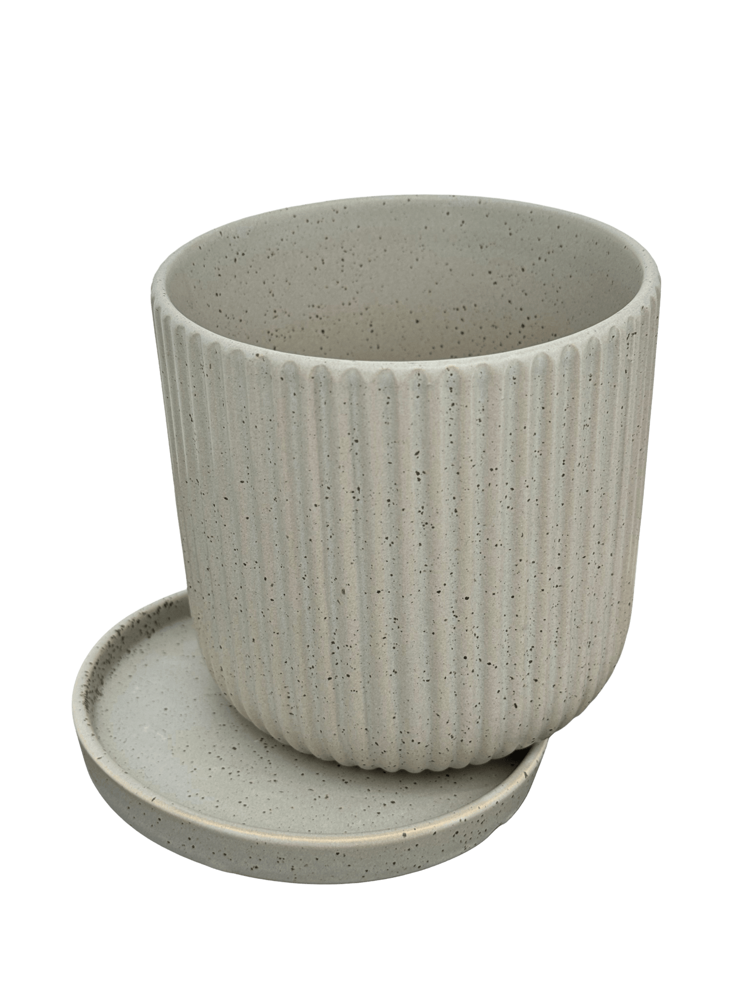 כד פסים אפור 13 ס״מ - רוטין (ירוק במרפסת לשעבר)