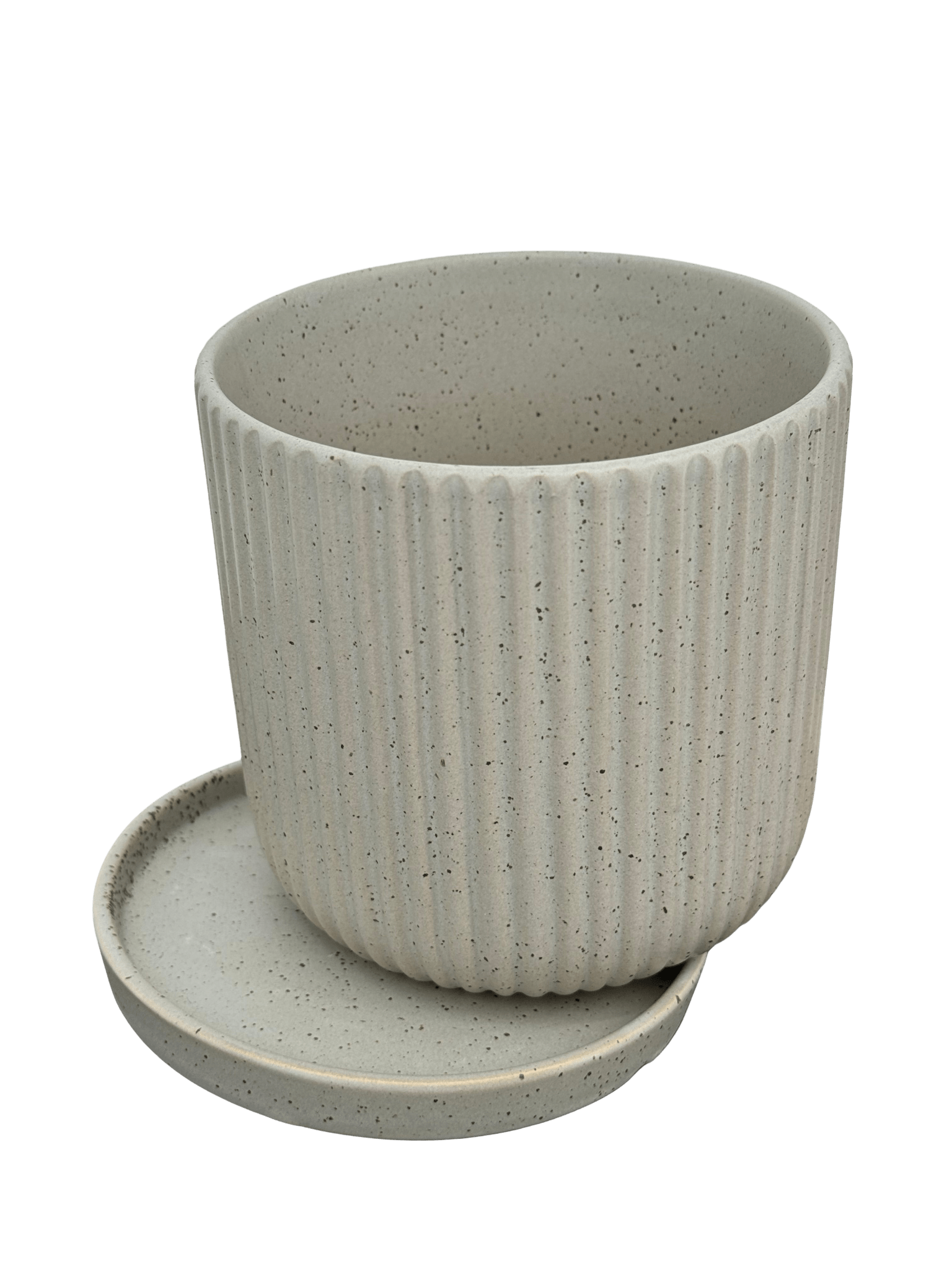 כד פסים אפור 13 ס״מ - רוטין (ירוק במרפסת לשעבר)