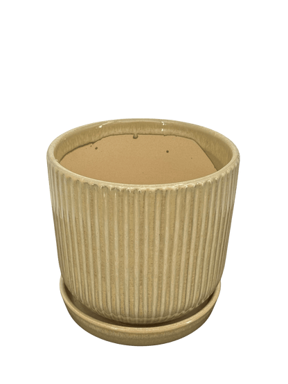 כד פסים ירוק קוטר 13 ס״מ - רוטין (ירוק במרפסת לשעבר)