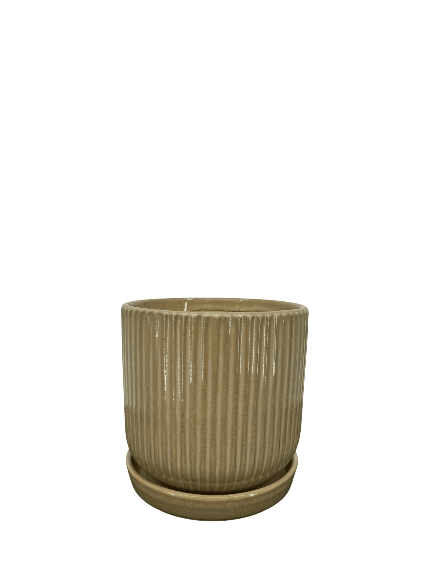 כד פסים ירוק קוטר 13 ס״מ - רוטין (ירוק במרפסת לשעבר)