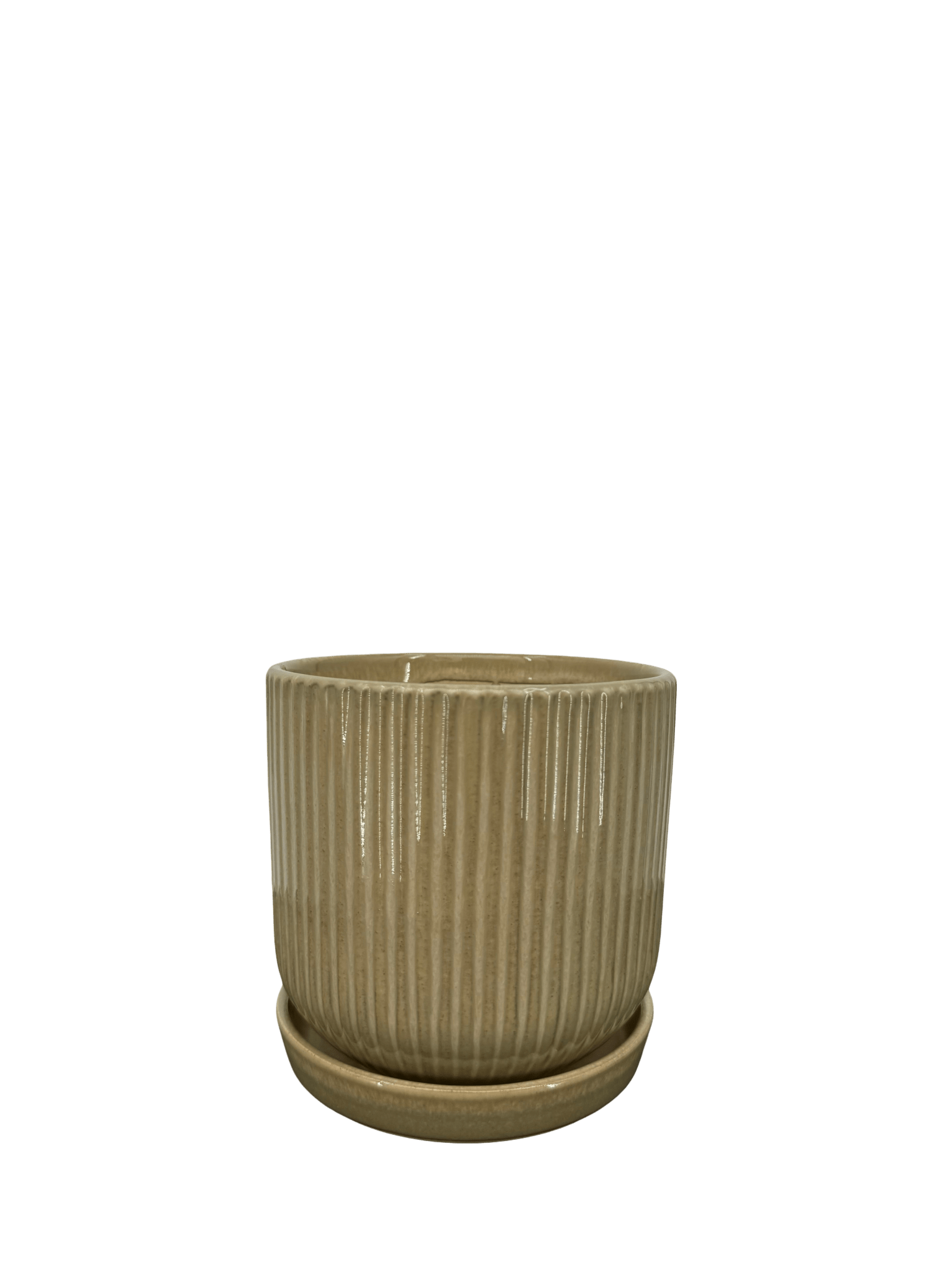 כד פסים ירוק קוטר 13 ס״מ - רוטין (ירוק במרפסת לשעבר)