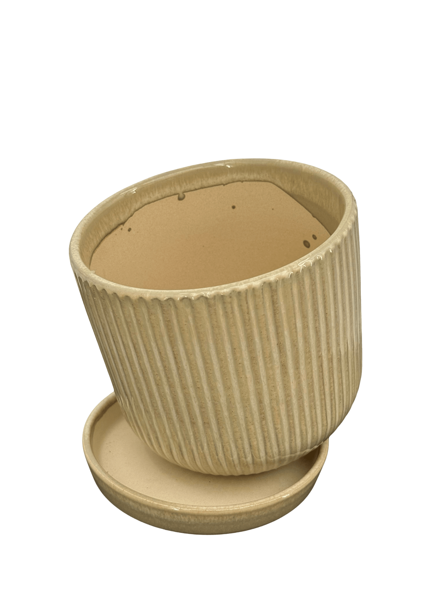 כד פסים ירוק קוטר 13 ס״מ - רוטין (ירוק במרפסת לשעבר)