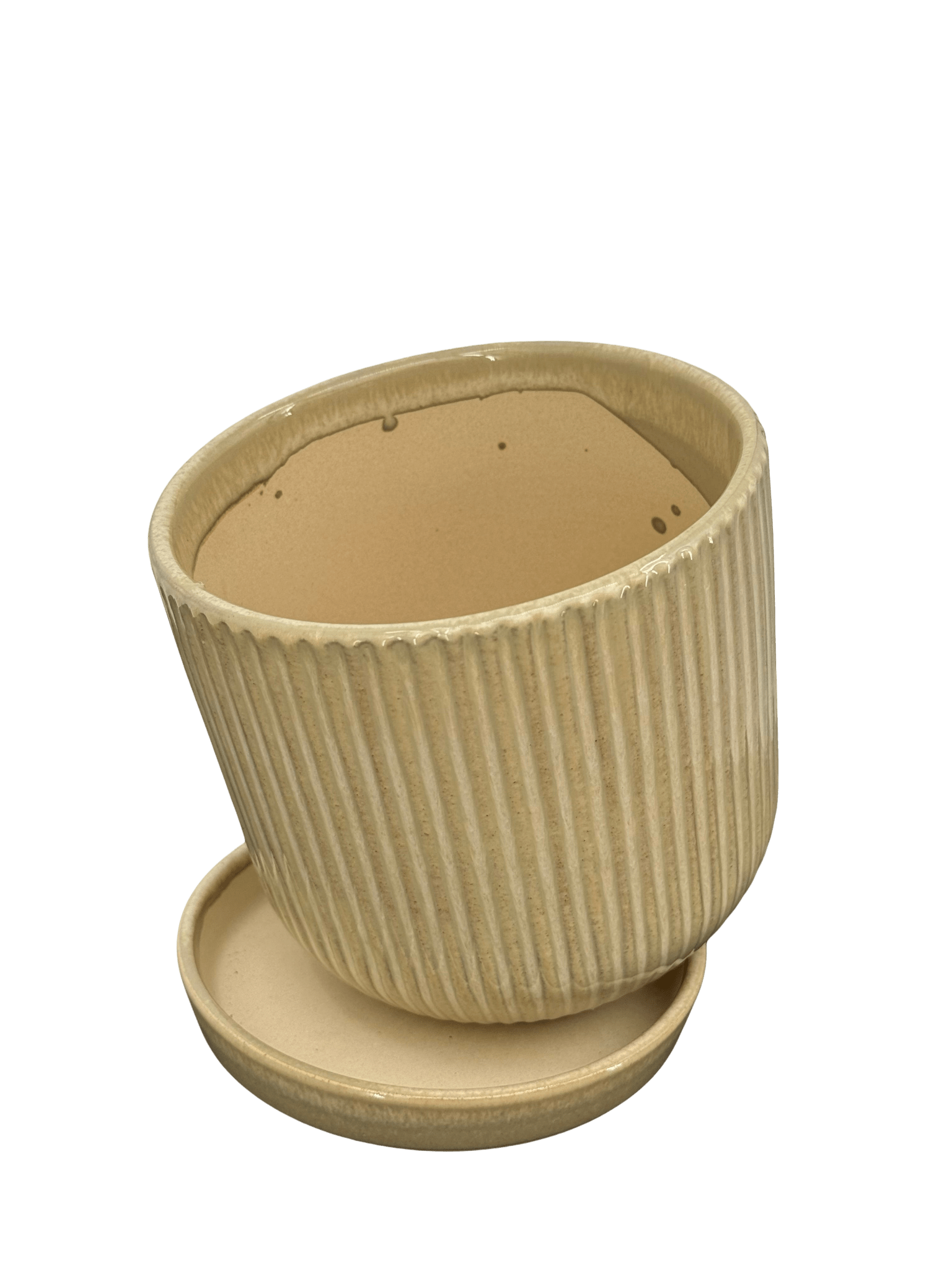 כד פסים ירוק קוטר 13 ס״מ - רוטין (ירוק במרפסת לשעבר)