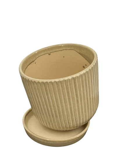 כד פסים ירוק קוטר 13 ס״מ - רוטין (ירוק במרפסת לשעבר)