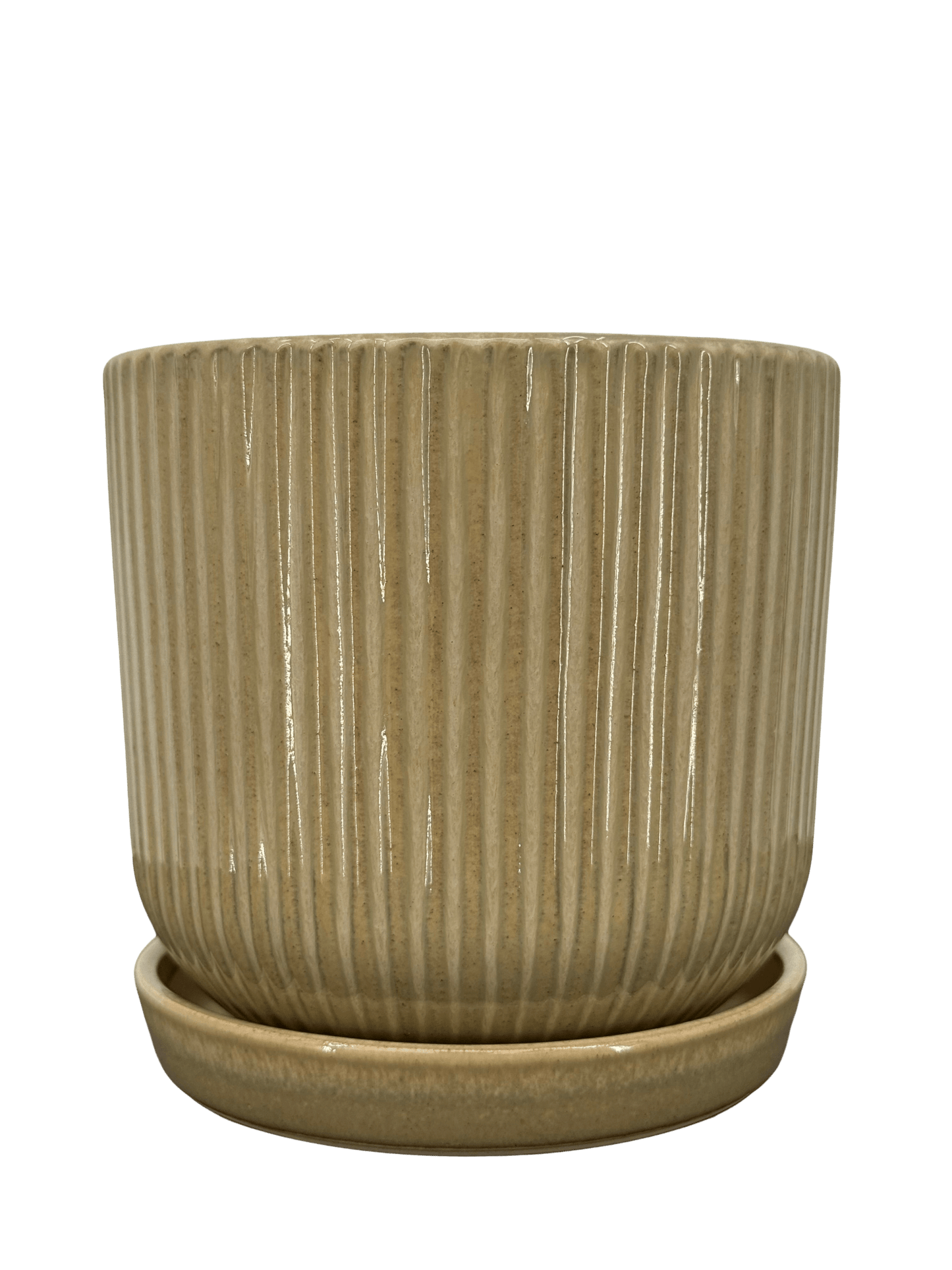 כד פסים ירוק קוטר 13 ס״מ - רוטין (ירוק במרפסת לשעבר)