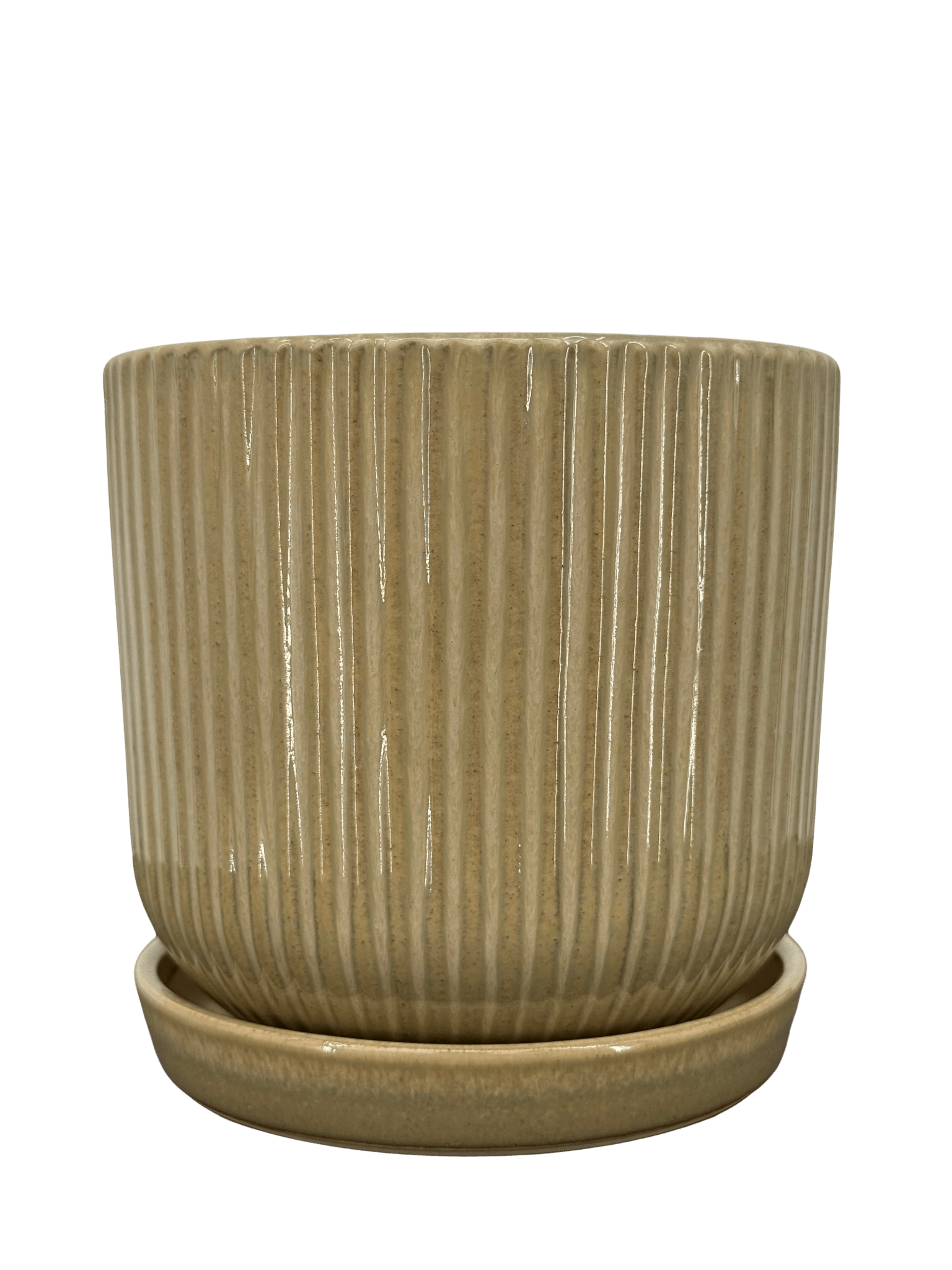 כד פסים ירוק קוטר 13 ס״מ - רוטין (ירוק במרפסת לשעבר)