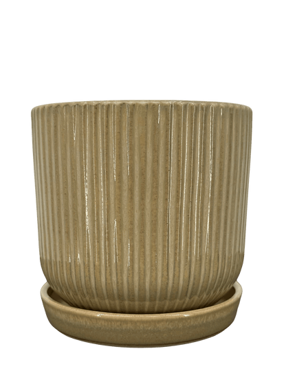 כד פסים ירוק קוטר 13 ס״מ - רוטין (ירוק במרפסת לשעבר)