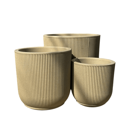 כד פסים יוקרתי 3 גדלים - רוטין (ירוק במרפסת לשעבר)