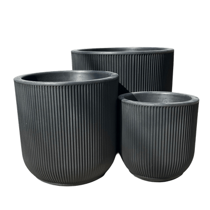 כד פסים יוקרתי 3 גדלים - רוטין (ירוק במרפסת לשעבר)