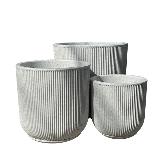 כד פסים יוקרתי 3 גדלים - רוטין (ירוק במרפסת לשעבר)