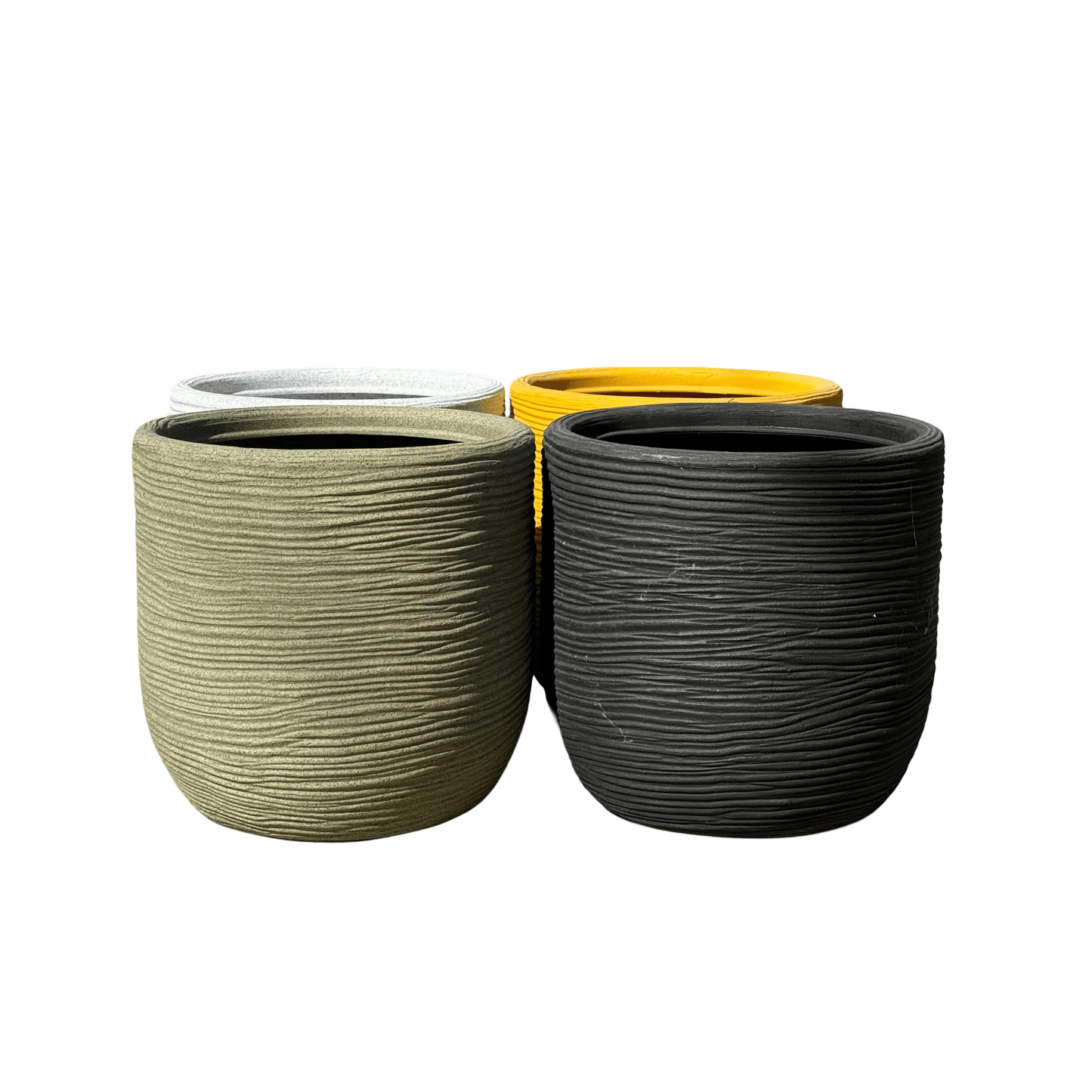 כד פסים יוקרתי במגוון צבעים 27x27 - רוטין (ירוק במרפסת לשעבר)