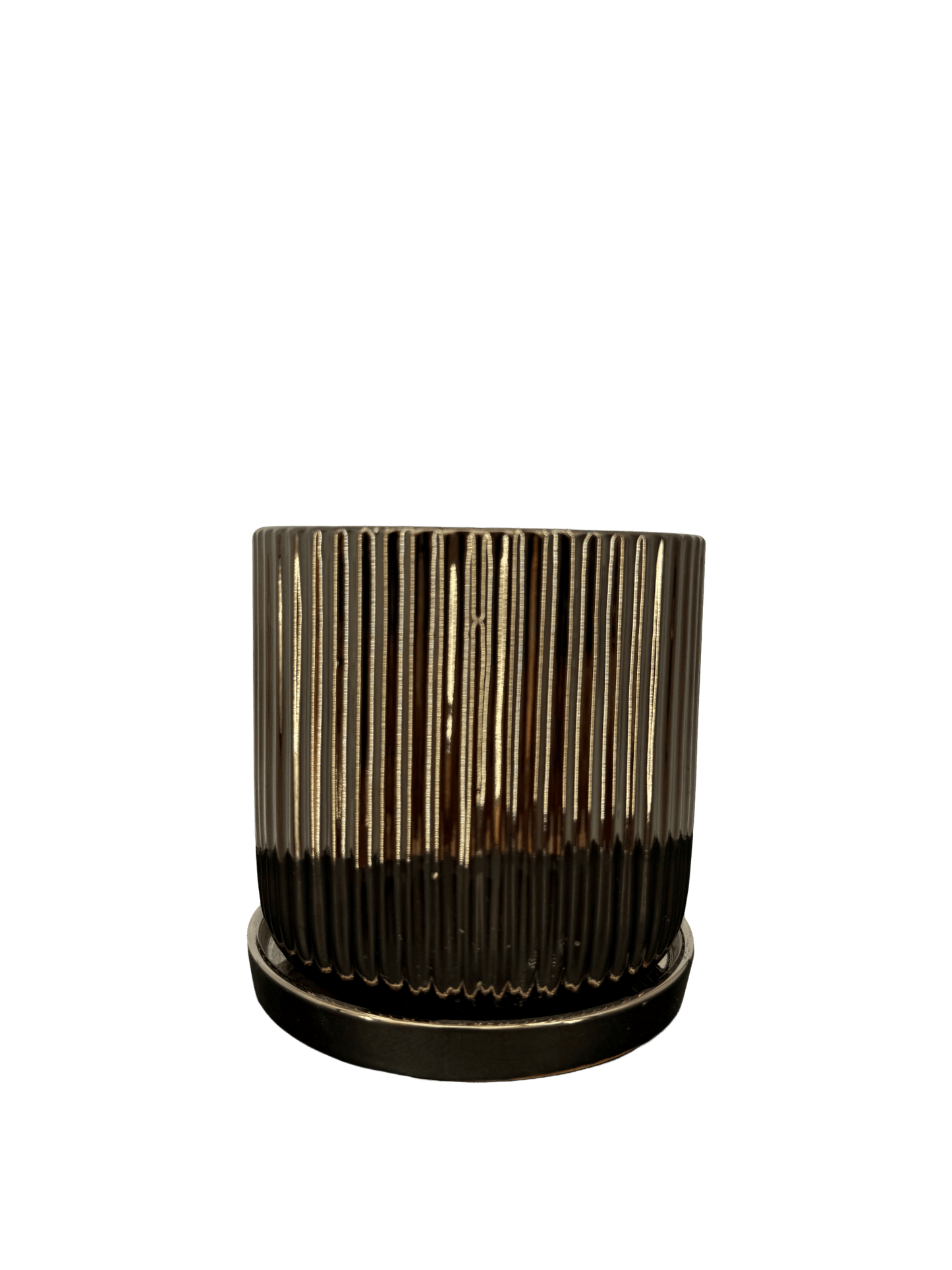 כד פסים, זהב מבריק קוטר 13 ס״מ - רוטין (ירוק במרפסת לשעבר)