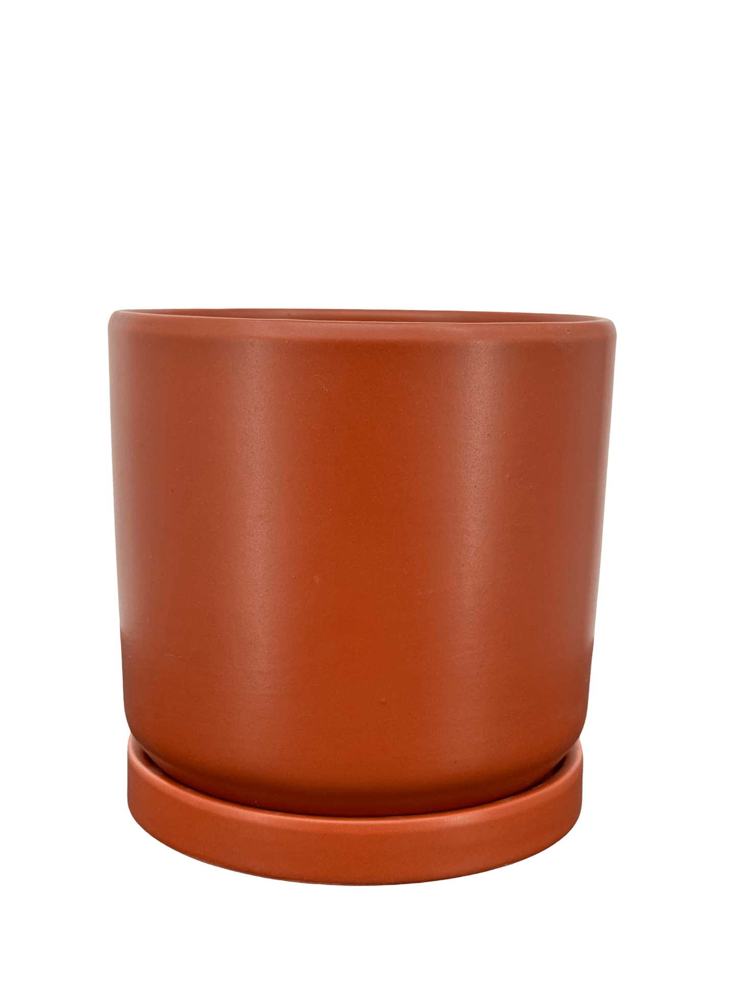 כד צילינדר אדום אדמה קוטר 13 ס״מ - רוטין (ירוק במרפסת לשעבר)