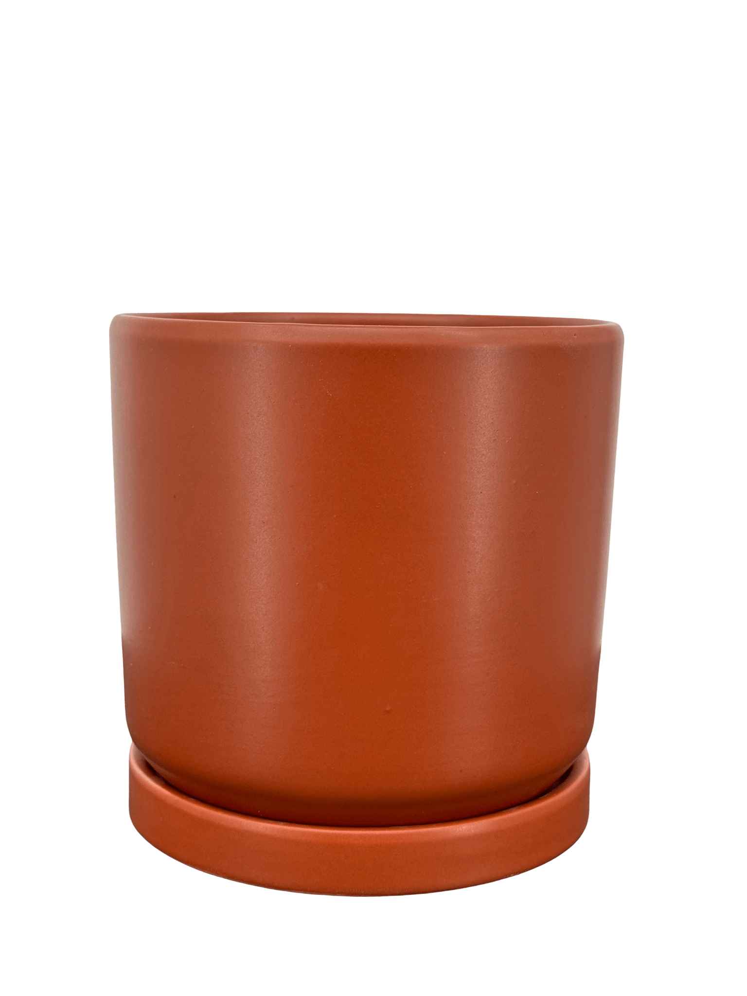 כד צילינדר אדום אדמה קוטר 13 ס״מ - רוטין (ירוק במרפסת לשעבר)