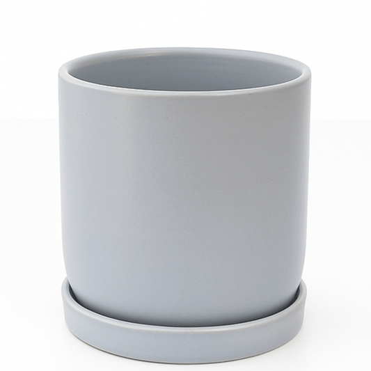 כד צילינדר בצבע אפור קוטר 12 ס״מ - רוטין (ירוק במרפסת לשעבר)