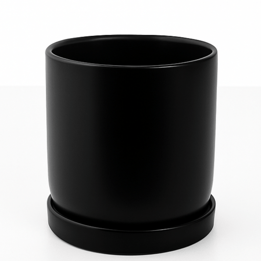 כד צילינדר בצבע שחור קוטר 12 ס״מ - רוטין (ירוק במרפסת לשעבר)