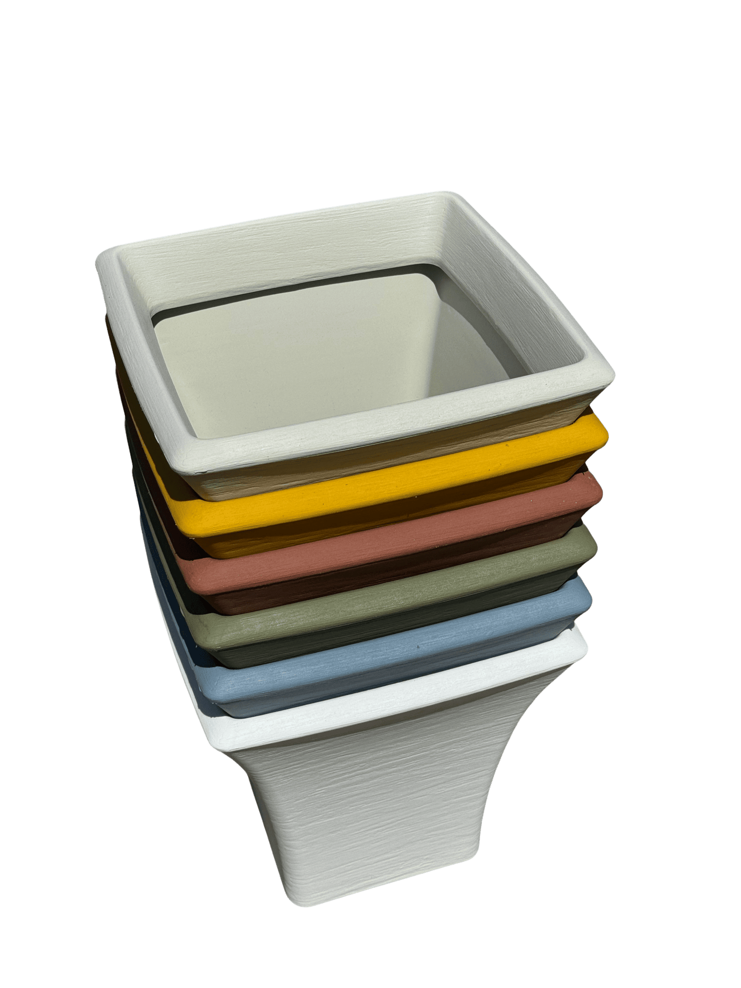 כד מרובע בגימור יוקרתי, 35 - 35, במגוון צבעים - רוטין (ירוק במרפסת לשעבר)