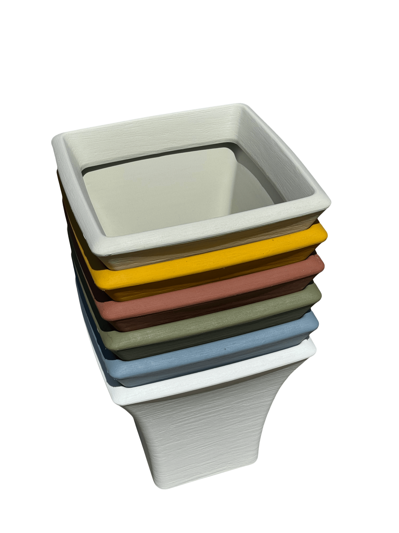 כד מרובע בגימור יוקרתי, 35 - 35, במגוון צבעים - רוטין (ירוק במרפסת לשעבר)