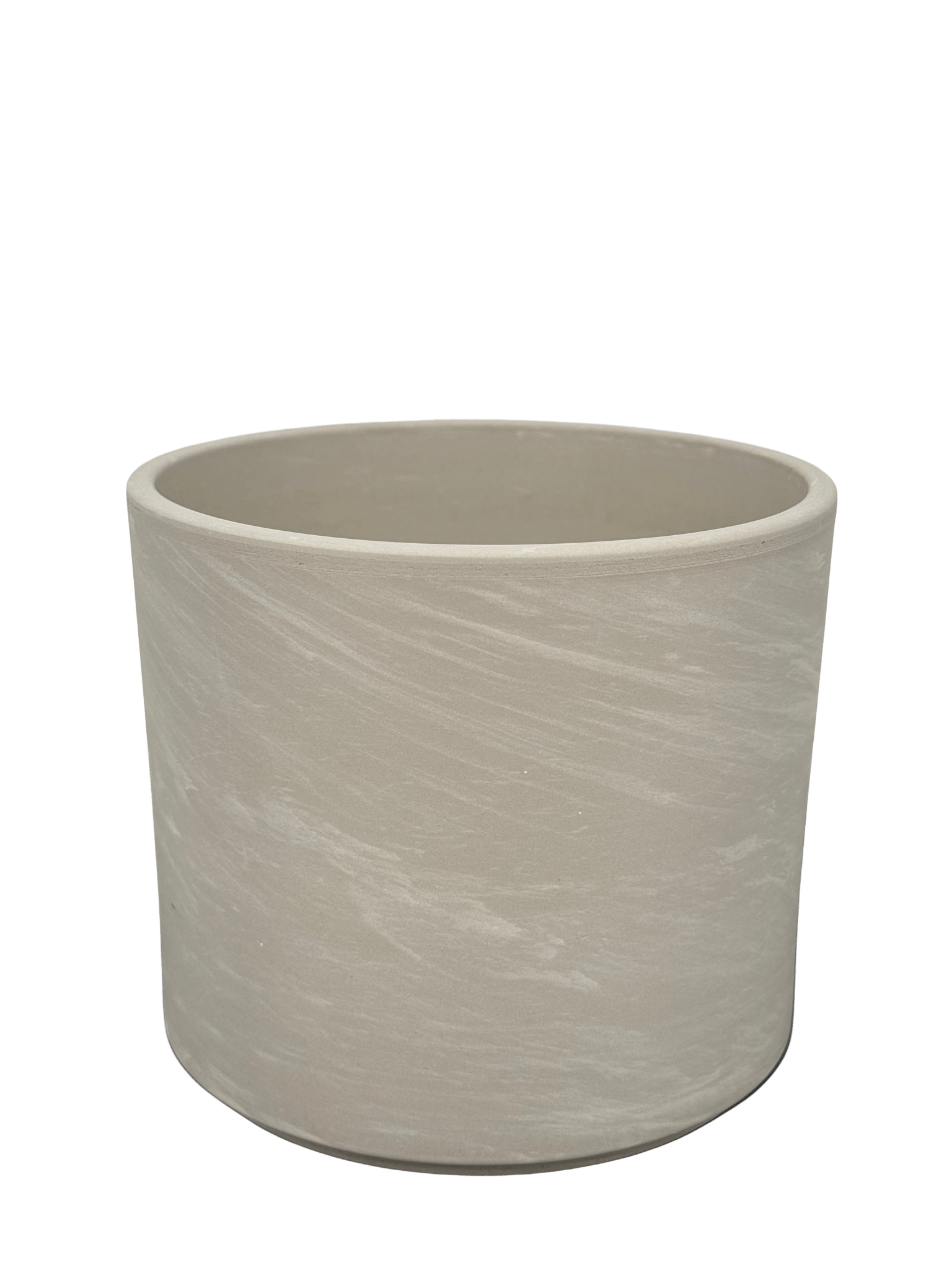 כד טרקוטה אפור קוטר 13 ס״מ - רוטין (ירוק במרפסת לשעבר)