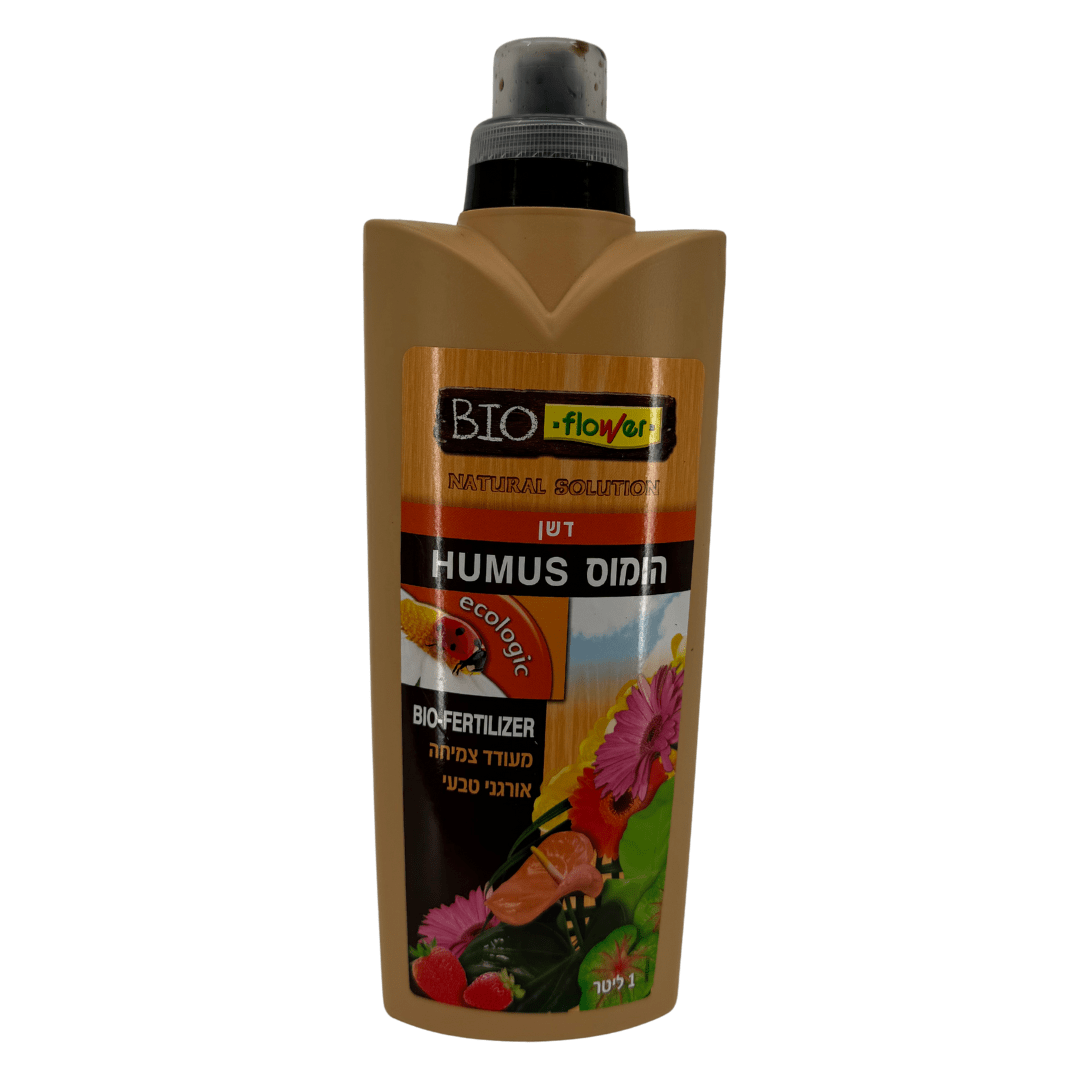 דשן הומוס נוזלי 1 ליטר מעודד צמיחה אורגני וטבעי - רוטין (ירוק במרפסת לשעבר)