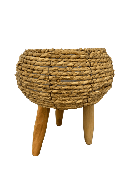 עציץ קש קוטר 17 ס״מ - רוטין (ירוק במרפסת לשעבר)