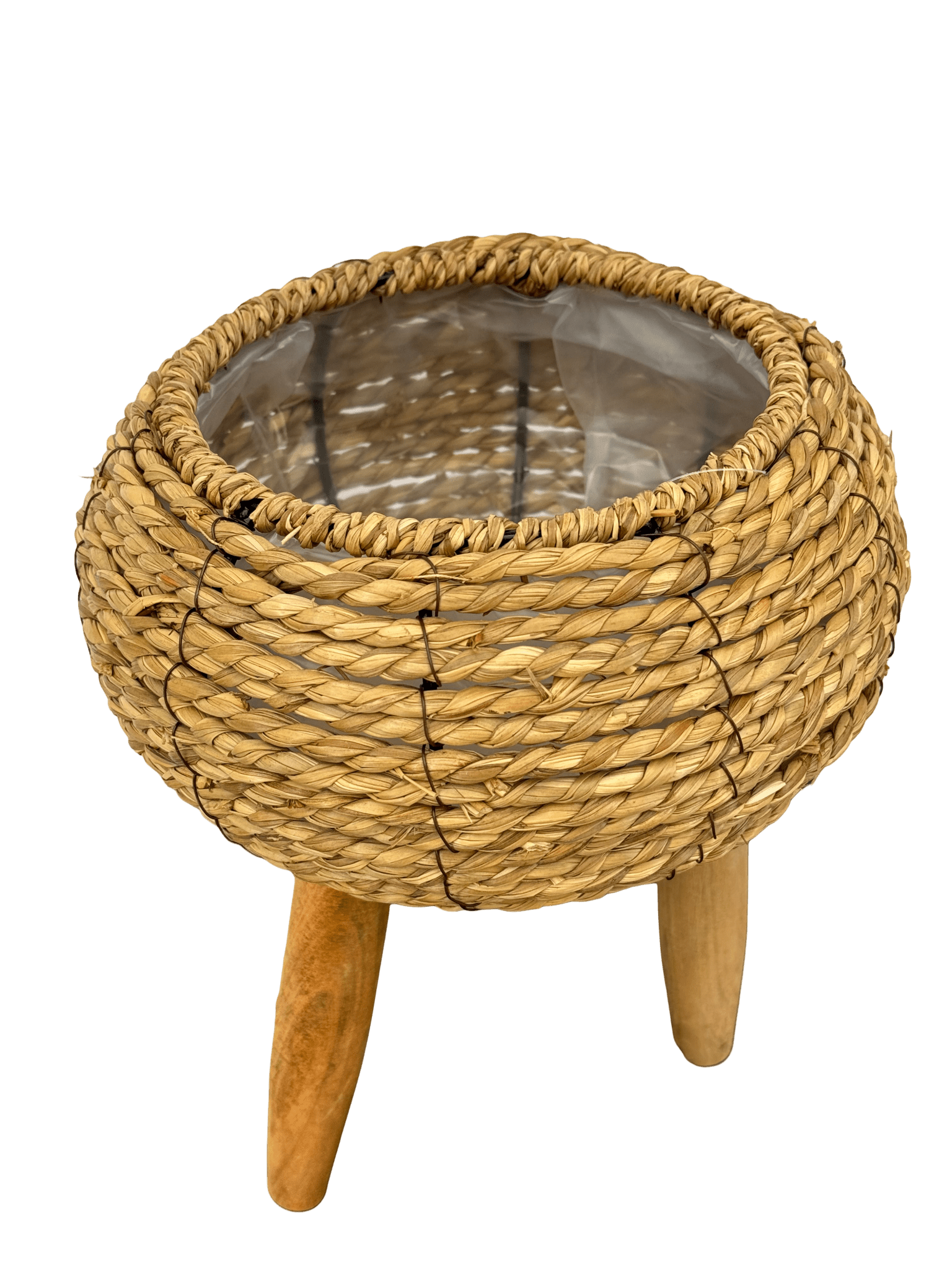 עציץ קש קוטר 17 ס״מ - רוטין (ירוק במרפסת לשעבר)